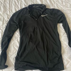 Mens black quarter zip